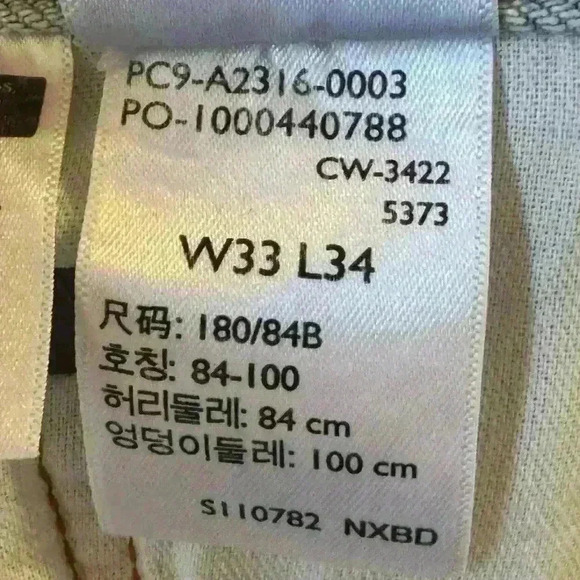 Levis Men’s Jeans33X34 Blue Denim Strong Two Tone Baggy Straight Leg NWT Skater - Picture 12 of 12